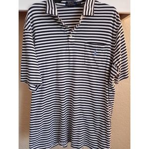 Ralph Lauren Men's XL Striped Cotton Logo Polo